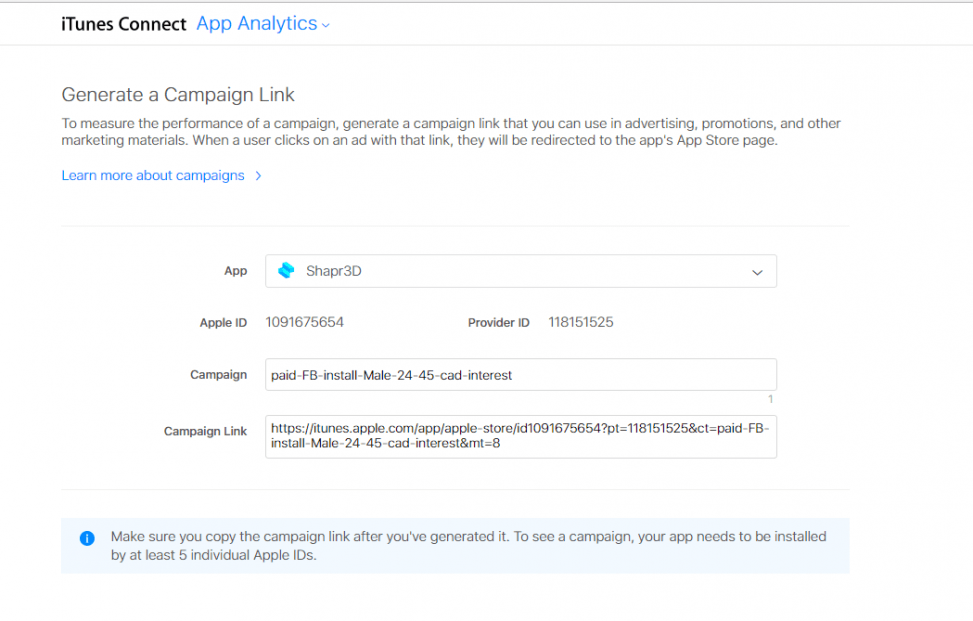 iTunes Connect App Analytics 